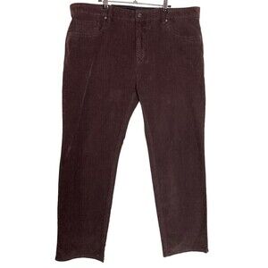 Prana Sustainer Corduroy Pants Men's Size 40x32 Slim 5 Pocket "Oak Barrel" Brown